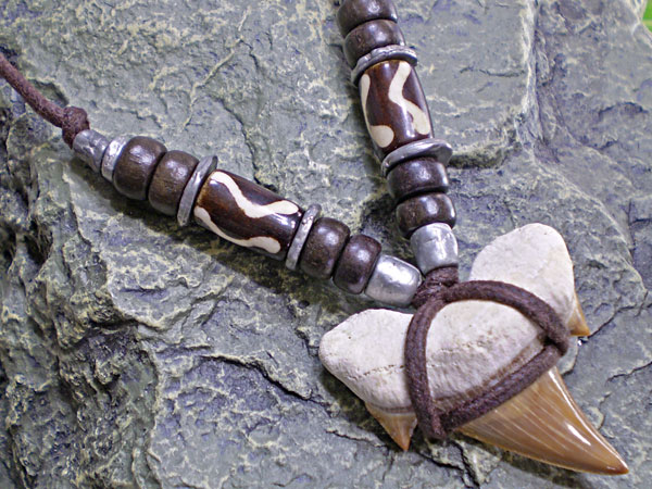 サーファー必見！サメ歯化石チョーカー