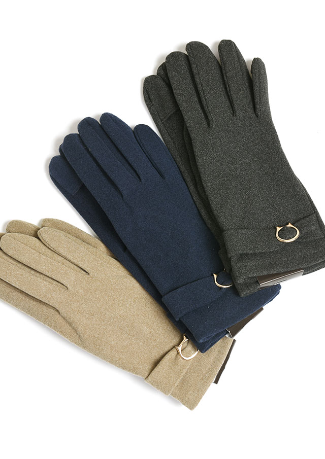 【2025秋冬】【66】猫バックル手袋【2431】【Selection】【MOMY_COLLECTIONS】【S22】