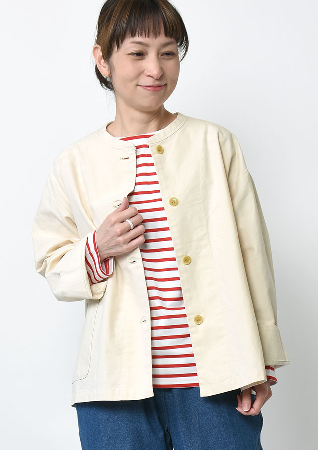 【2026春夏】【ブルーライフ】コーマオックスノーカラージャケット【B-01F17029】【S11】