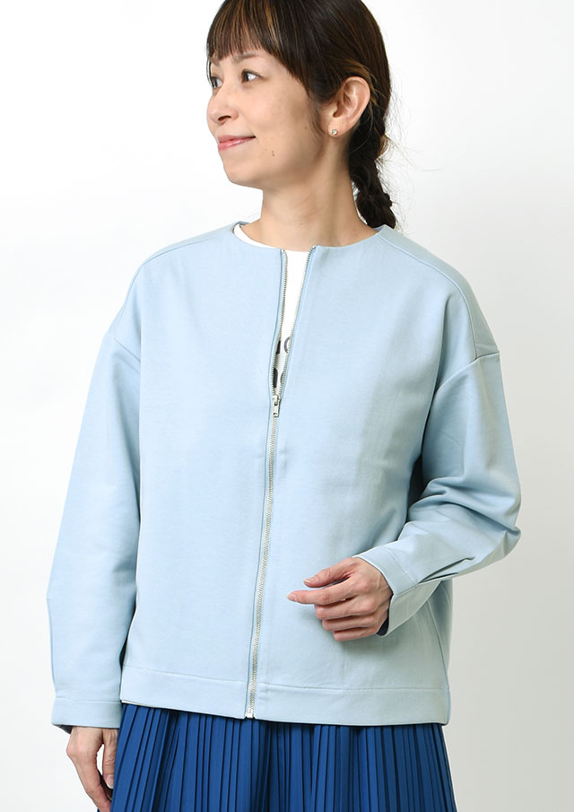 【2026春夏】【ブルーライフ】ポンチZIP羽織りカットソー【BL166001】【S11】