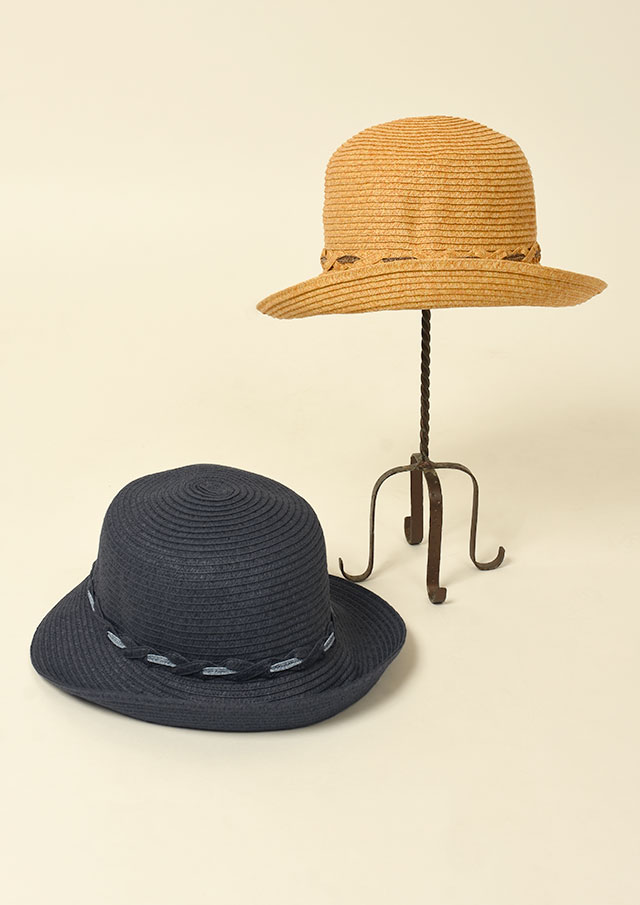 期間限定10%OFF!【2025春夏】【66】三つ編みブレードハット【CV2L311P】【Selection】【CalroValentino】【S12】