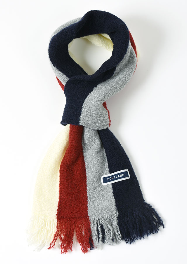 【2025秋冬】【ポートランド】4カラーコンパクトマフラー【P92028M-25】【S22】