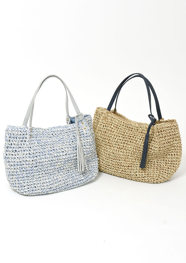 【2026春夏】【ポートランド】タッセル付きペーパーバッグ【PA41-419】【S12】