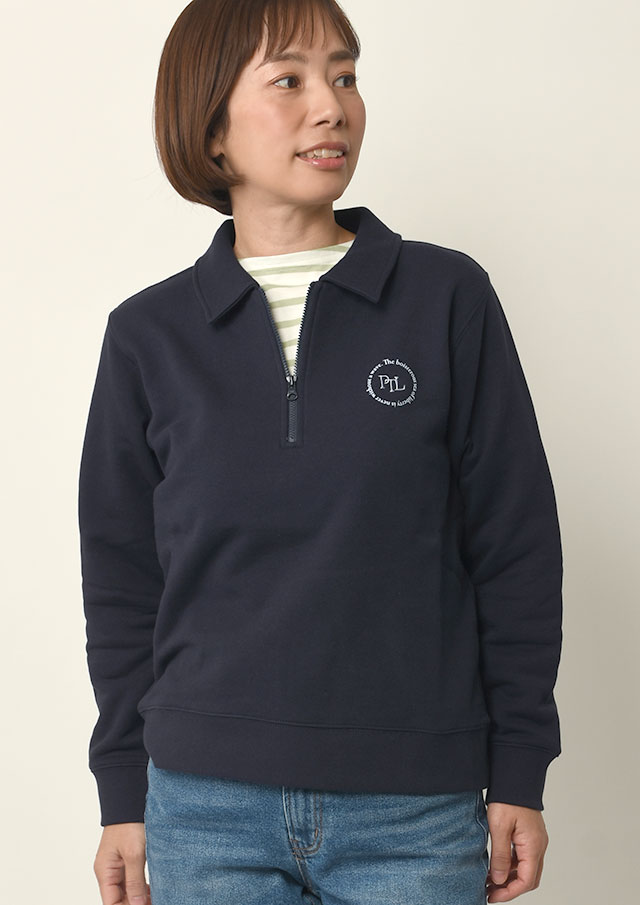SALE!!【2025春夏】【ポートランド】裏毛ハーフZIPプルオーバー【PL075301】【S11】