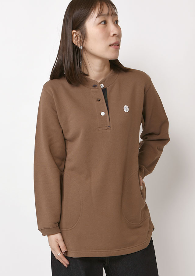 【2025秋冬】【ポートランド】スウェットヘンリーネックチュニック【PL075724】【S21】