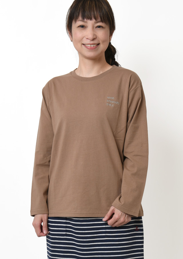 SALE!!【2025秋冬】【ポートランド】天竺ロゴ刺繍クルーネックプルオーバー【PL075823】【S21】