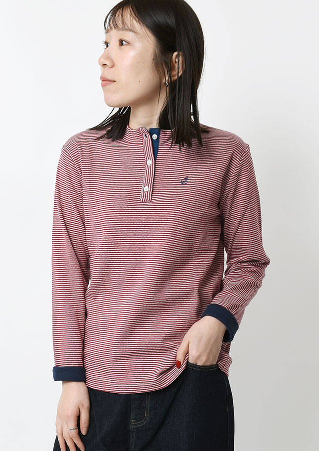 【2025秋冬】【ポートランド】接結ボーダーカットソー【PL075904】【S22】