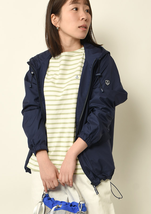 【2025春夏】【ポートランド】【撥水加工】【花粉付着抑制生地】アンチポランフードブルゾン【PL165301】【S11】