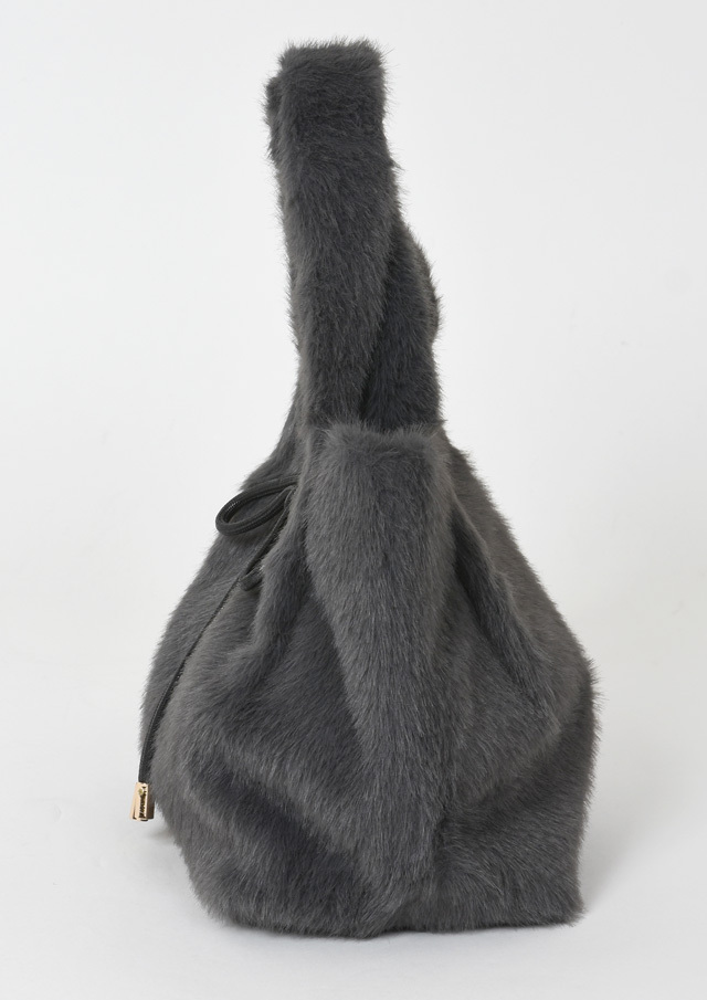 2025秋冬】【67】フェイクファーリボン付きトートバッグ【1251-566-1