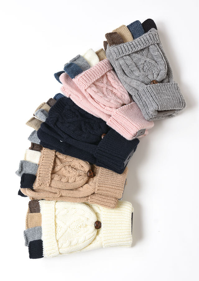 【2025秋冬】【66】カラフル指_ミトン手袋【2401】【Selection】【MOMY_COLLECTIONS】【S22】