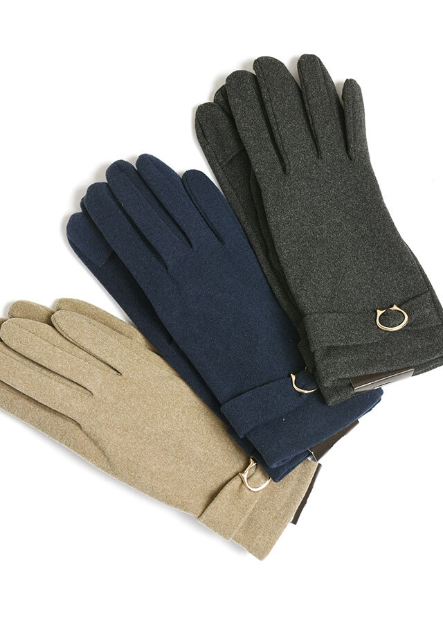 【2025秋冬】【66】猫バックル手袋【2431】【Selection】【MOMY_COLLECTIONS】【S22】