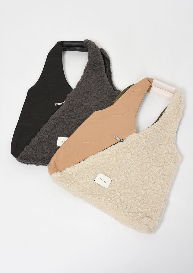 【2025秋冬】【67】ボアキルティングトートバッグ【3241-322-1】【Selection】【colde】【S22】