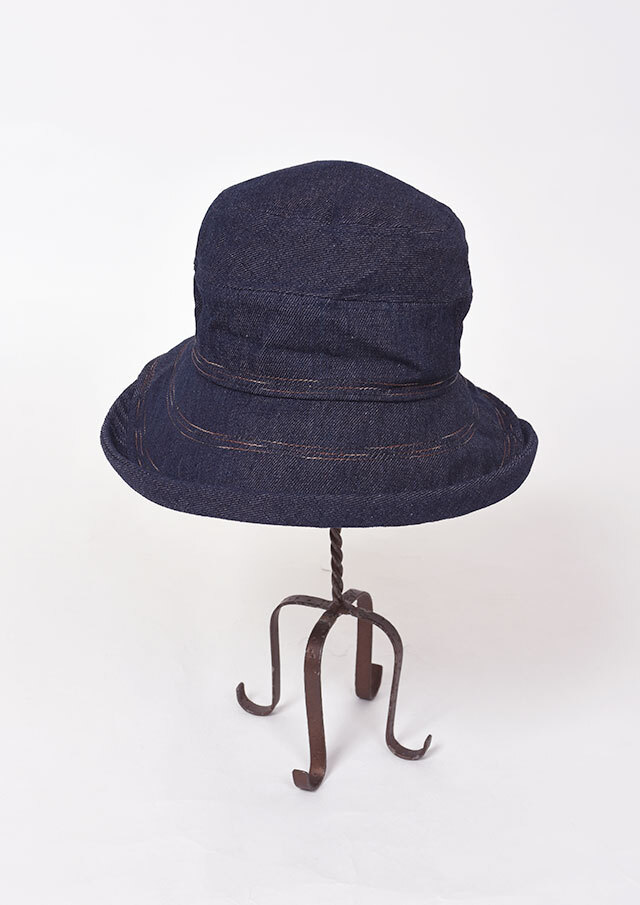 【2025秋冬】デニムエッジ付きクロッシェハット【501R204Q】【Selection】【66】【S21】