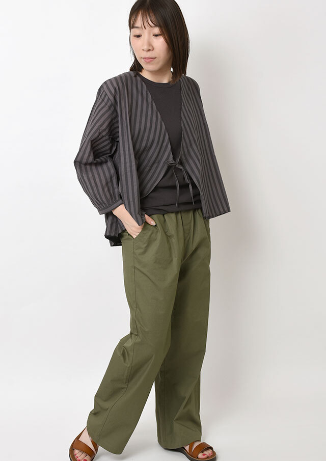 2025秋冬】【ブルーライフ】ストライプ2WAYブラウス【B-01E11409】【S21】