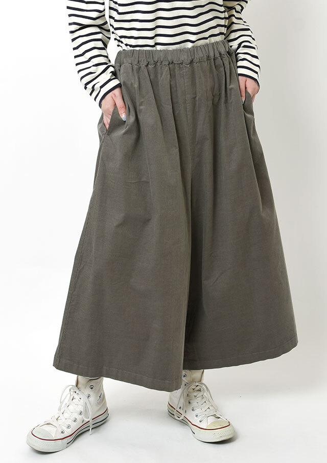 CharmingSale_10%OFF!!【2025秋冬】【ブルーライフ】コーデュロイガウチョパンツ【B-01E14461】【S22】