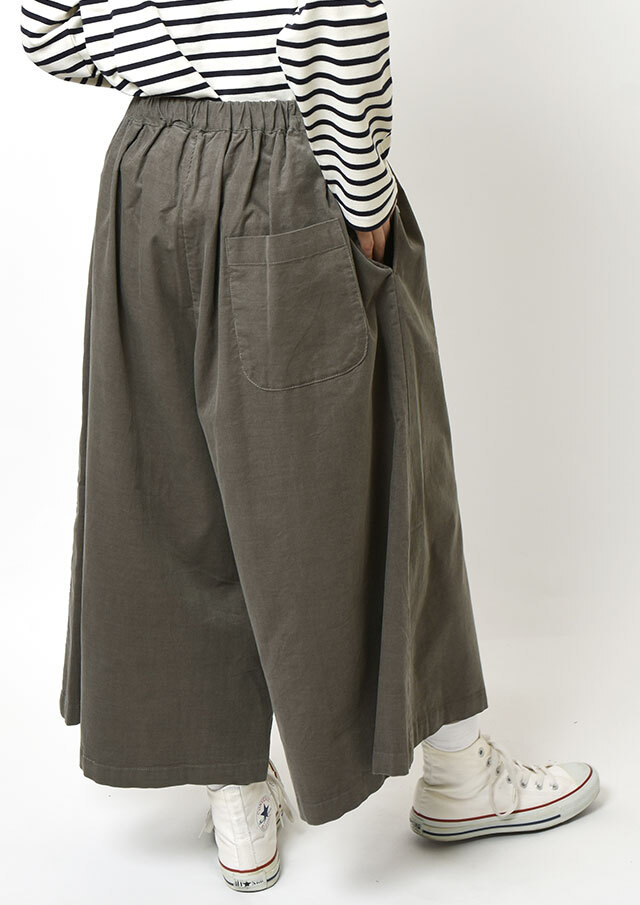 2025秋冬】【ブルーライフ】コーデュロイガウチョパンツ【B