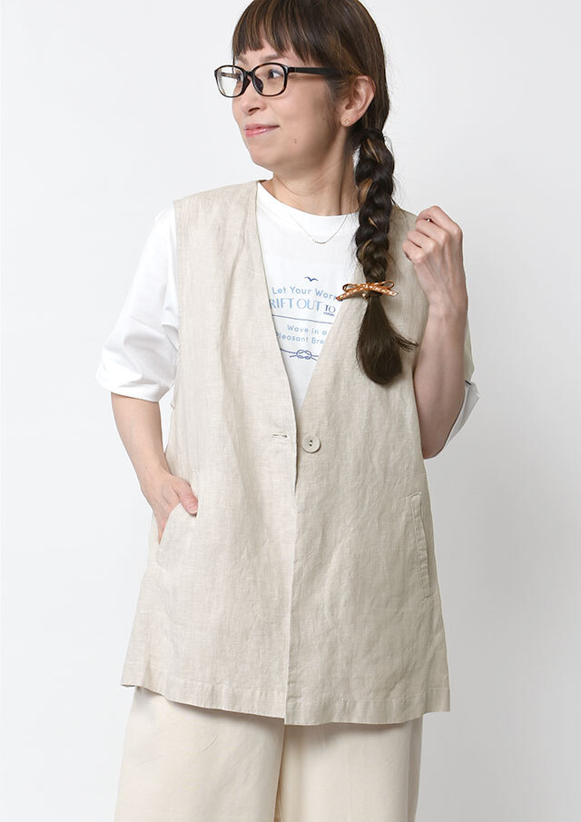 【2026春夏】【ブルーライフ】リネンジレ【B-01E16202】【S12】