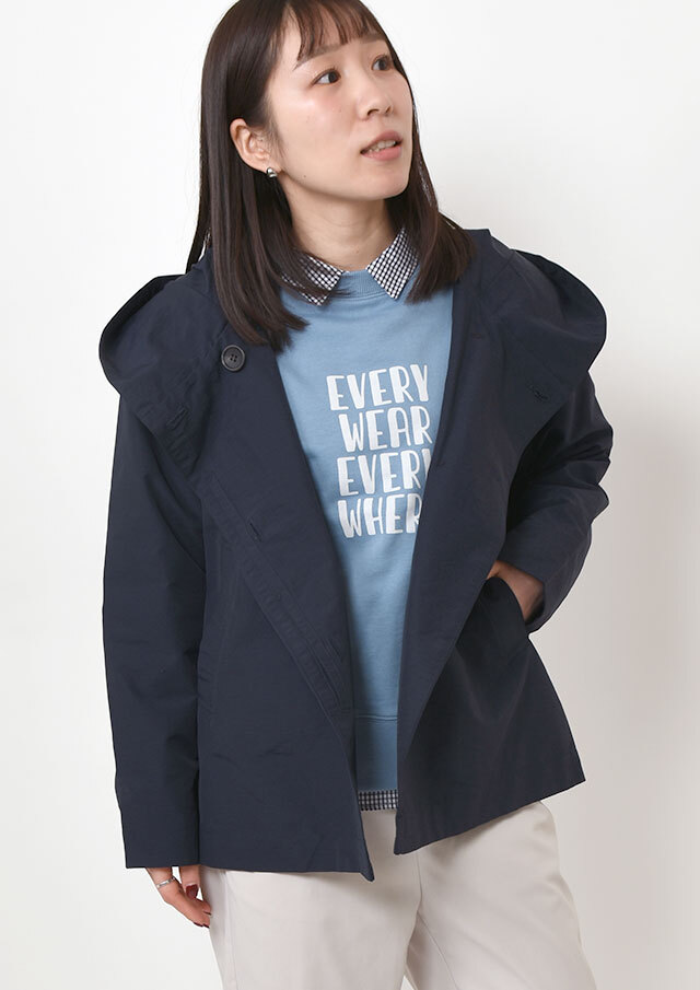 【2026春夏】【ブルーライフ】グログランフードジャケット【B-01F17019】【S11】