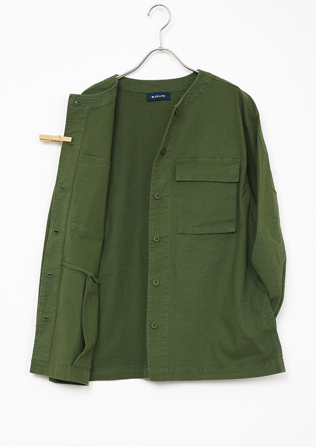 2025秋冬】【ブルーライフ】ノーカラージャケット【B-853110】【S21】