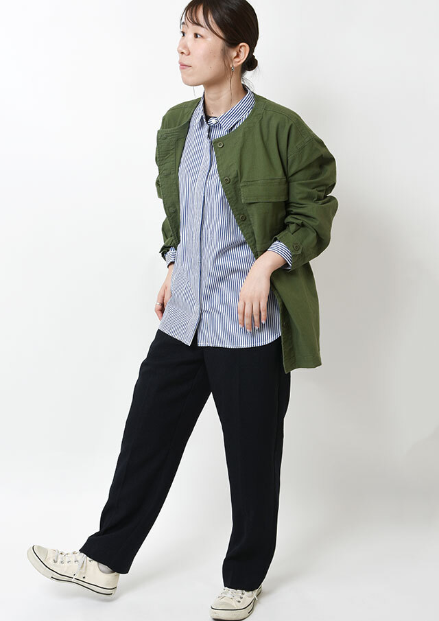 2025秋冬】【ブルーライフ】ノーカラージャケット【B-853110】【S21】