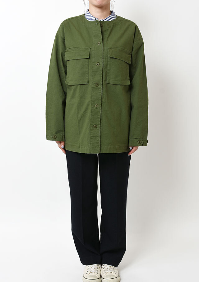 2025秋冬】【ブルーライフ】ノーカラージャケット【B-853110】【S21】