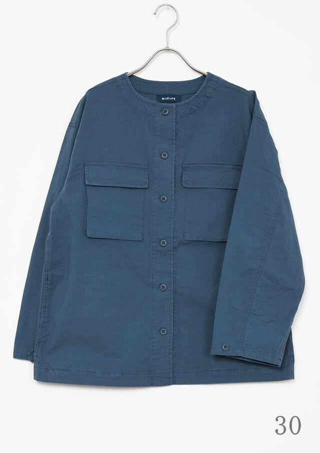 2025秋冬】【ブルーライフ】ノーカラージャケット【B-853110】【S21】