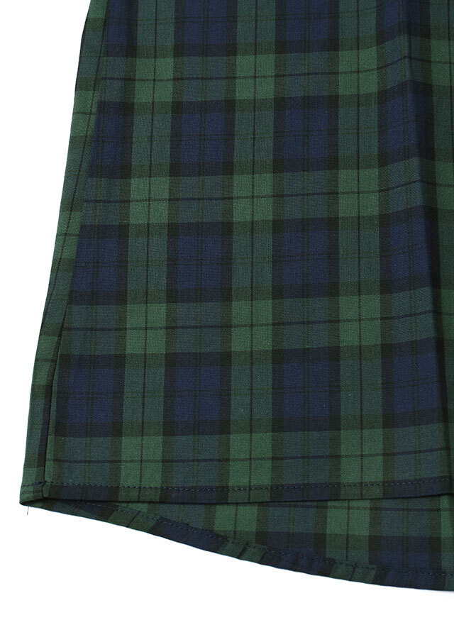 2025秋冬】【ブルーライフ】タータンチェックフリルカラー