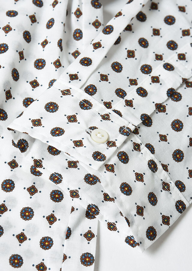 La petite fleur5分袖ブラウス トリアセバックサテンジョーゼット ラッフルブラウス（01-02HK02-205