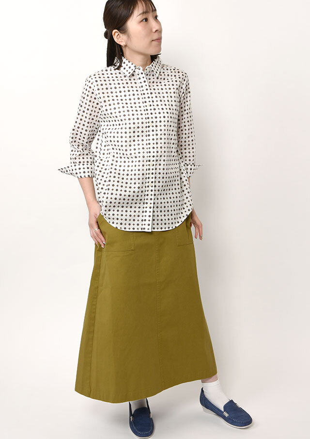 La petite fleur5分袖ブラウス La petite fleur5分袖ブラウス