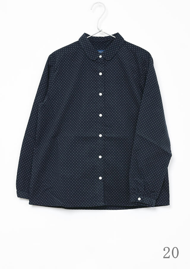 2025秋冬】【ブルーライフ】コーデュロイドットミニラウンドカラー