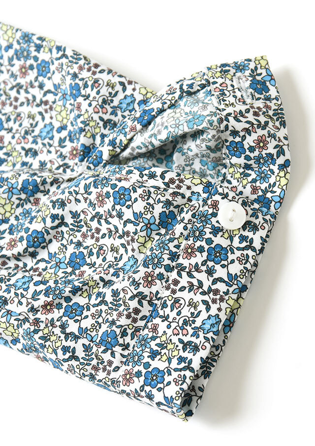 2026春夏】【ブルーライフ】花柄スタンドカラーブラウス【BL056002