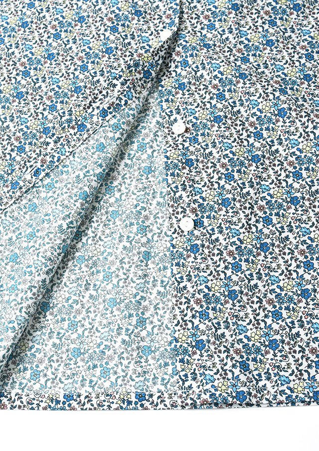 2026春夏】【ブルーライフ】花柄スタンドカラーブラウス【BL056002