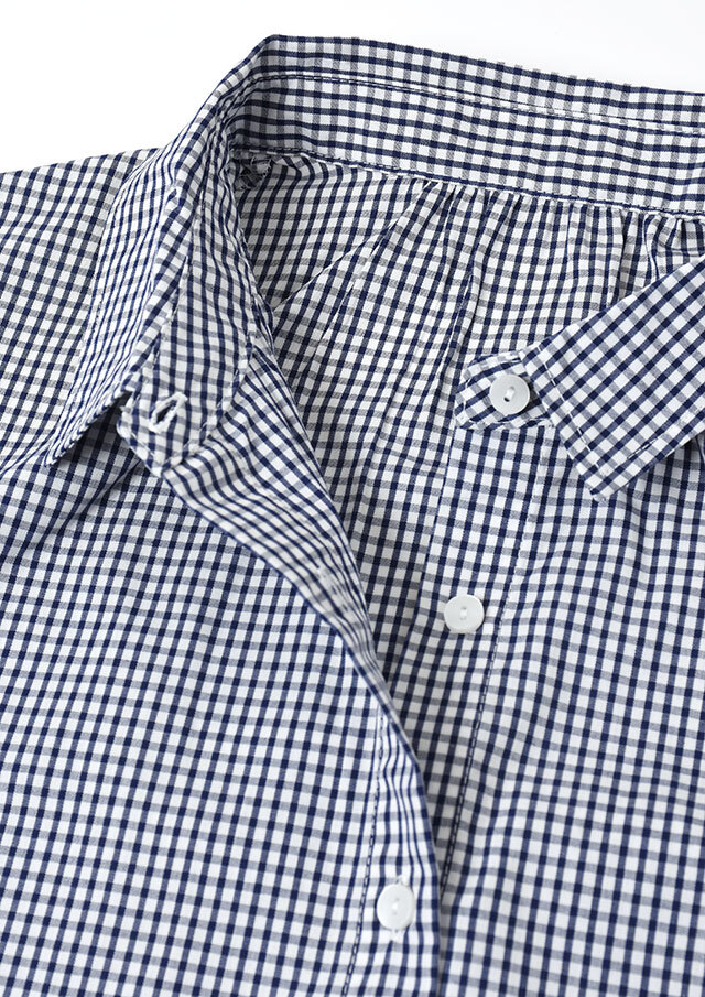 2026春夏】【ブルーライフ】ストライプ_チェック襟ぐりギャザー