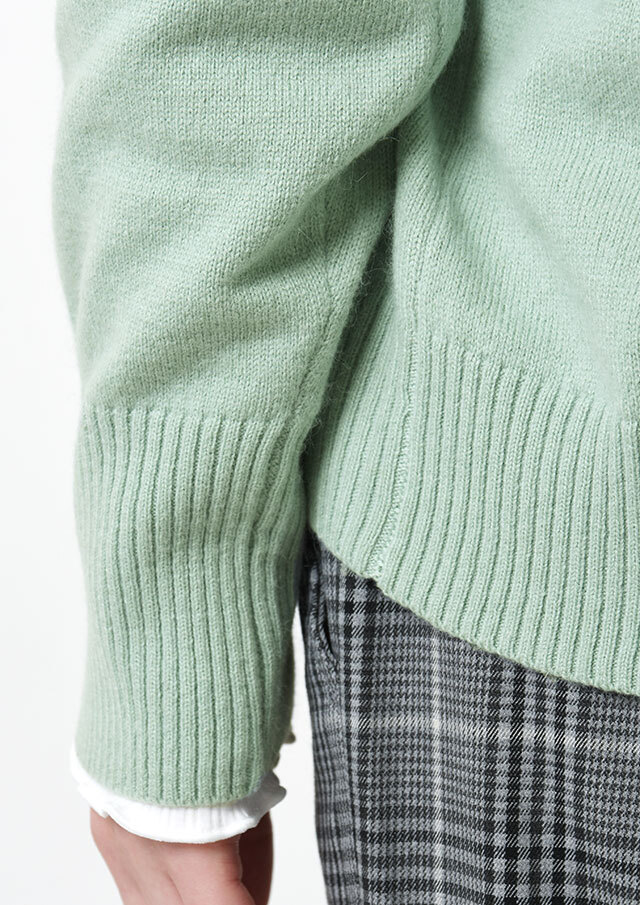 2025秋冬】【ブルーライフ】ラクーン混ニットプルオーバー【BL065601