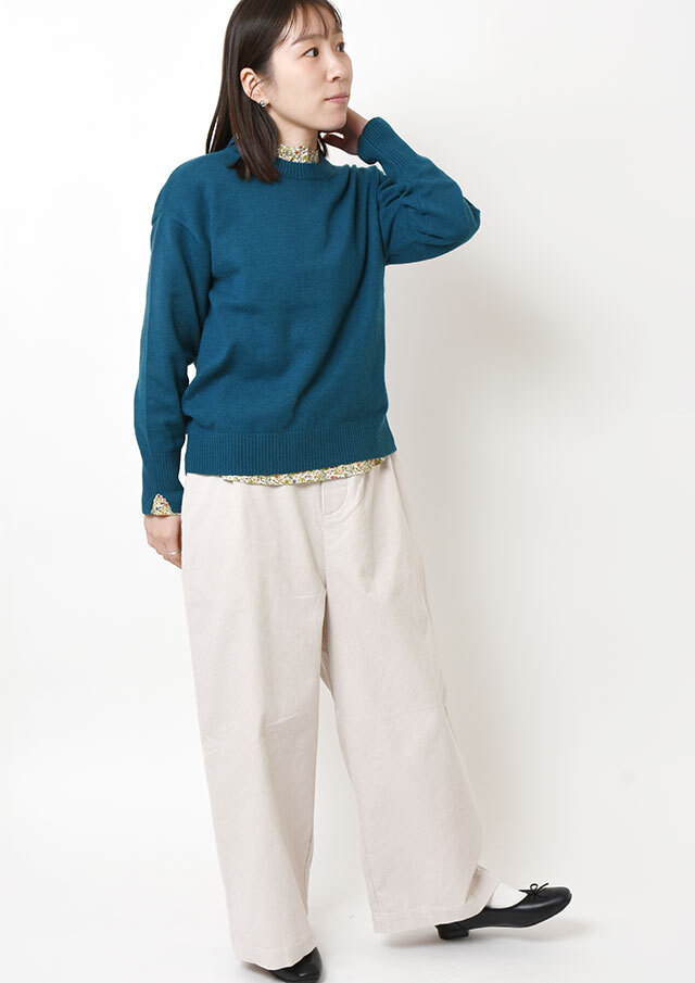 2025秋冬】【ブルーライフ】ラクーン混ニットプルオーバー【BL065601