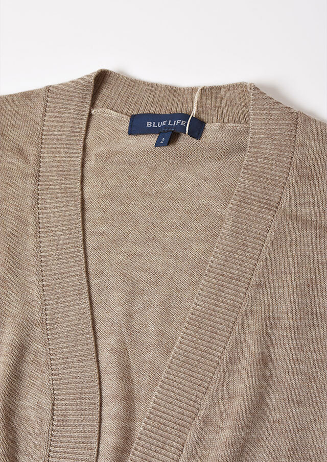 2025秋冬】【ブルーライフ】ウール混カーディガン【BL065604】【S22】