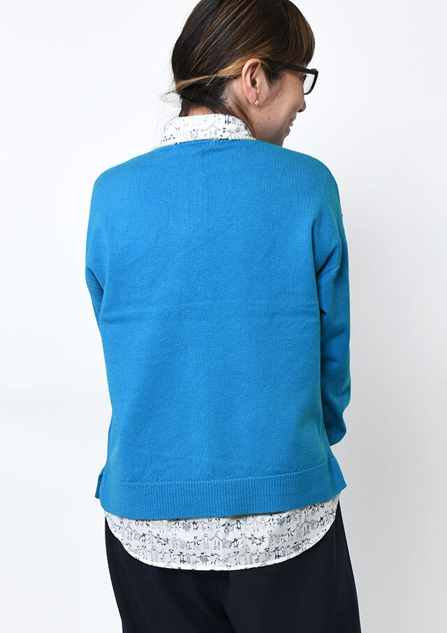 2025秋冬】【ブルーライフ】ケーブル使いニットプルオーバー【BL065609