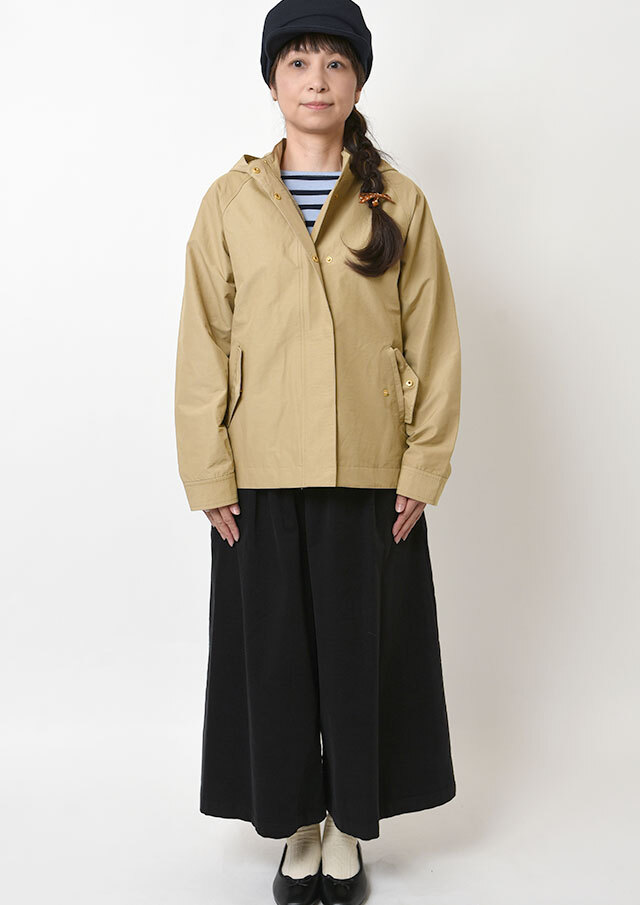 2025秋冬】【ブルーライフ】グログランフード着脱ブルゾン