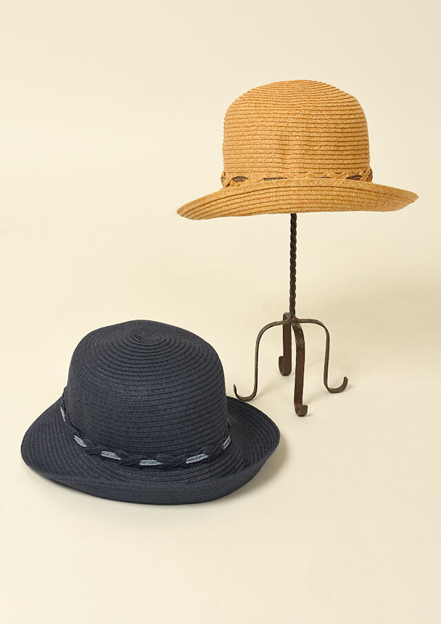 期間限定10%OFF!【2025春夏】【66】三つ編みブレードハット【CV2L311P】【Selection】【CalroValentino】【S12】