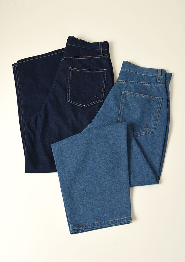 2026春夏】【ポートランド】バレルレッグクールデニムパンツ【P-910121