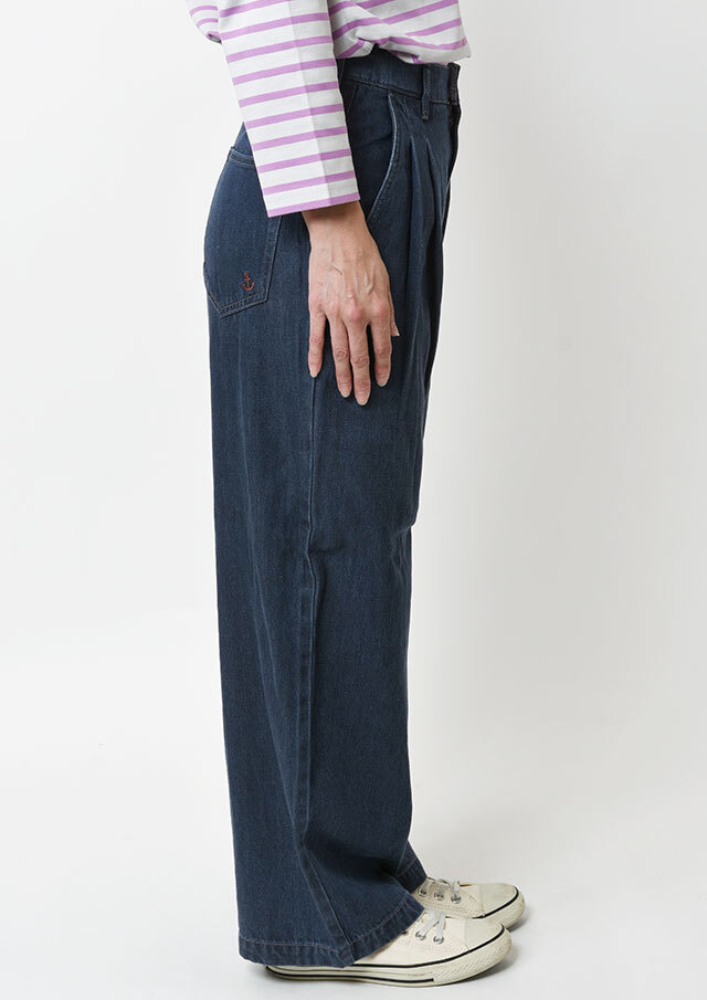 2025秋冬】【ポートランド】デニムタックトラウザー【P-910161】【S21】