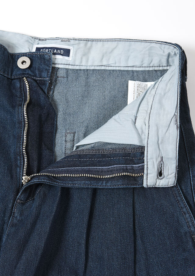 2025秋冬】【ポートランド】デニムタックトラウザー【P-910161】【S21】