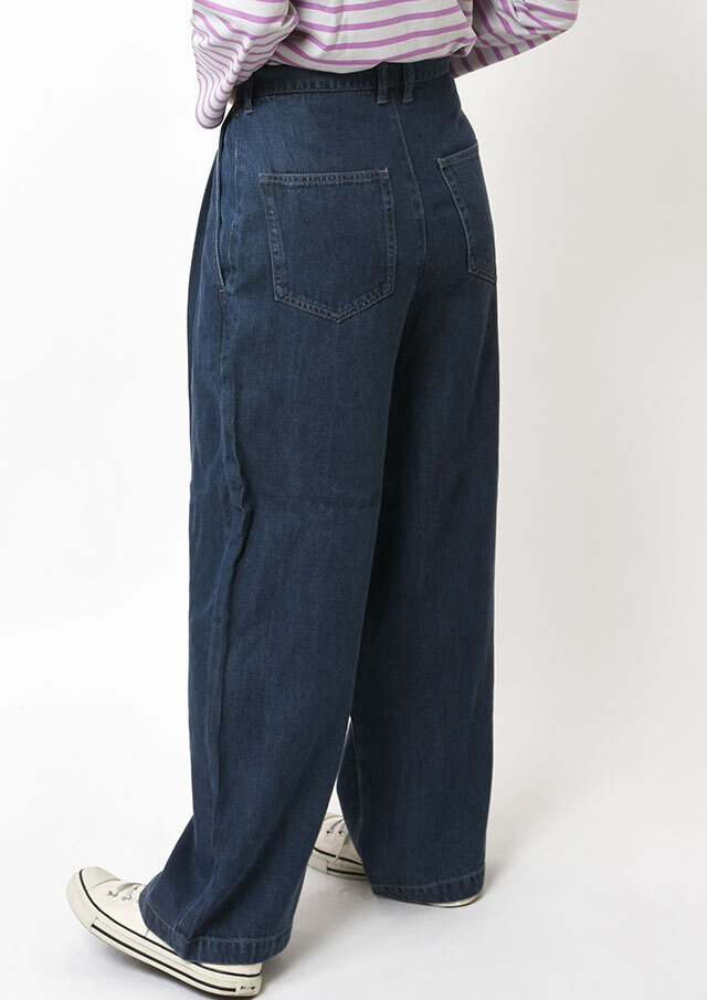 2025秋冬】【ポートランド】デニムタックトラウザー【P-910161】【S21】