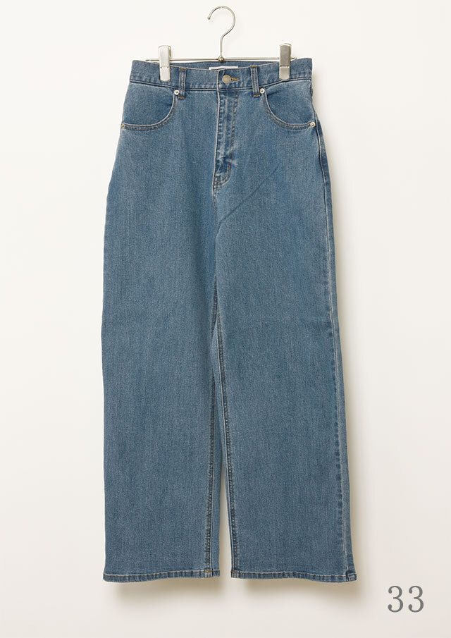 2025秋冬】【ポートランド】ワイドデニムパンツ【P-910165】【S21】