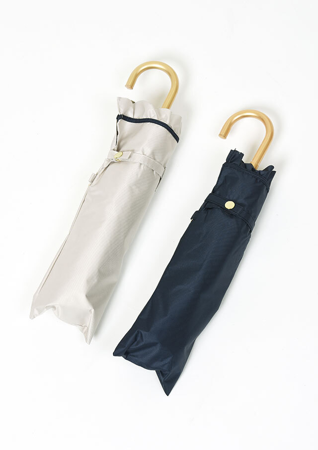 【2026春夏】【66】ヒートカットフリル折りたたみ日傘【P24531】【Selection】【Demainilferajour】【S12】
