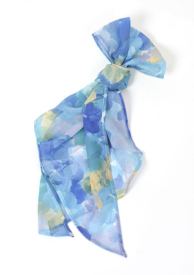 【2026春夏】【66】ブーケ柄剣先ストール【P24624】【Selection】【Demainilferajour】【S11】