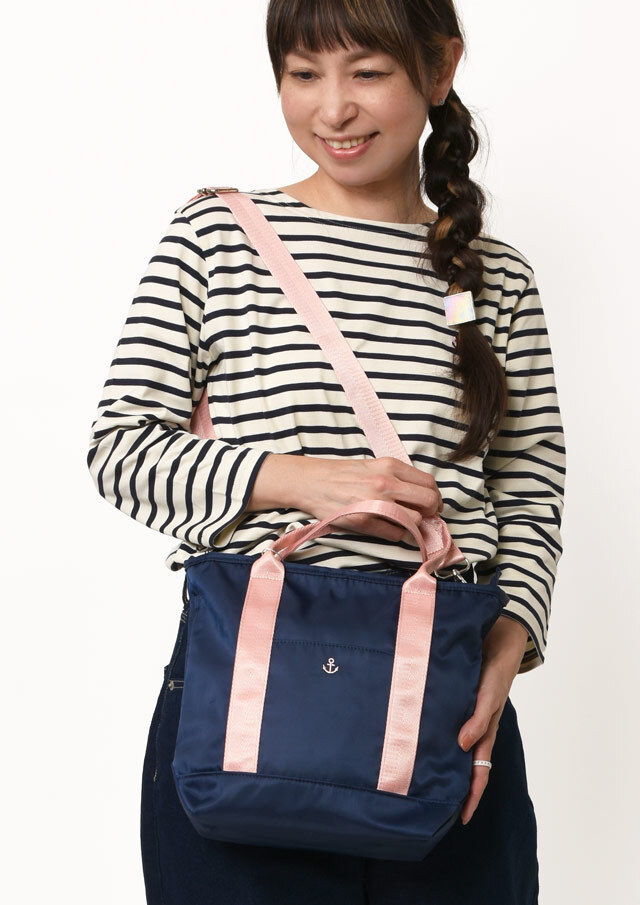 【2025秋冬】【ポートランド】2WAYバイカラーショルダーバッグ【PA41-416】【66】【S21】