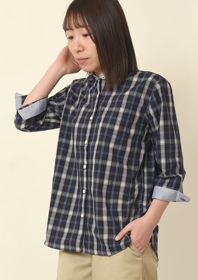 SALE!!【2025春夏】【ポートランド】クレリックロング丈ブラウス八分袖【PL055204】【S11】