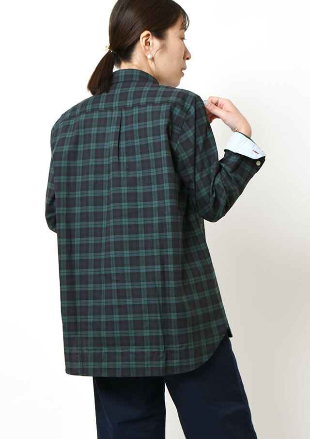 2025秋冬】【ポートランド】オックスチェックプルオーバーロング