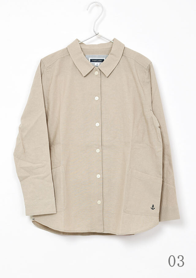 2025秋冬】【ポートランド】ファーマーズシャツ長袖【PL055806】【S21】